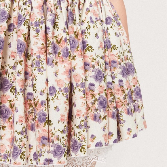 Ruffle floral corset dress cider - Picture 2 of 5